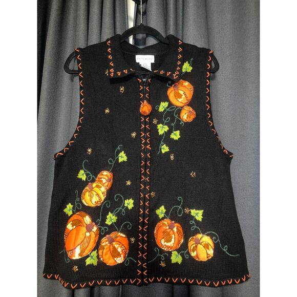 Ugly Christmas Sweater Sweaters - Ugly Halloween Sweater Xmas Pumpkin Sweatshirt Crewneck Size XL